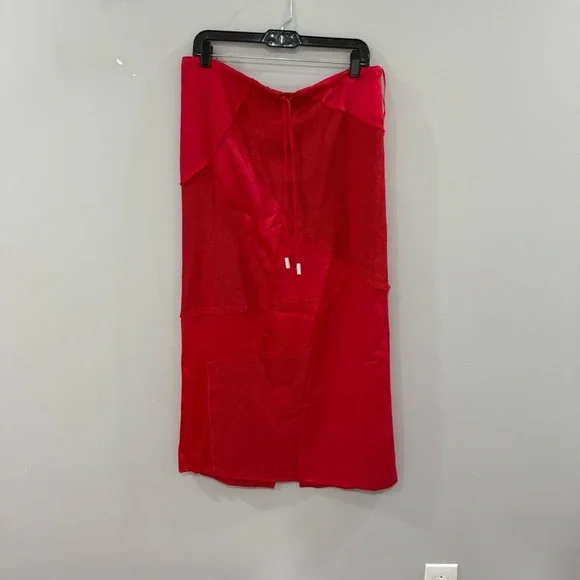 NWT Cult Gaia Skirt Via Midi in Lollipop Red